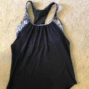 Womens Black Tankini Top